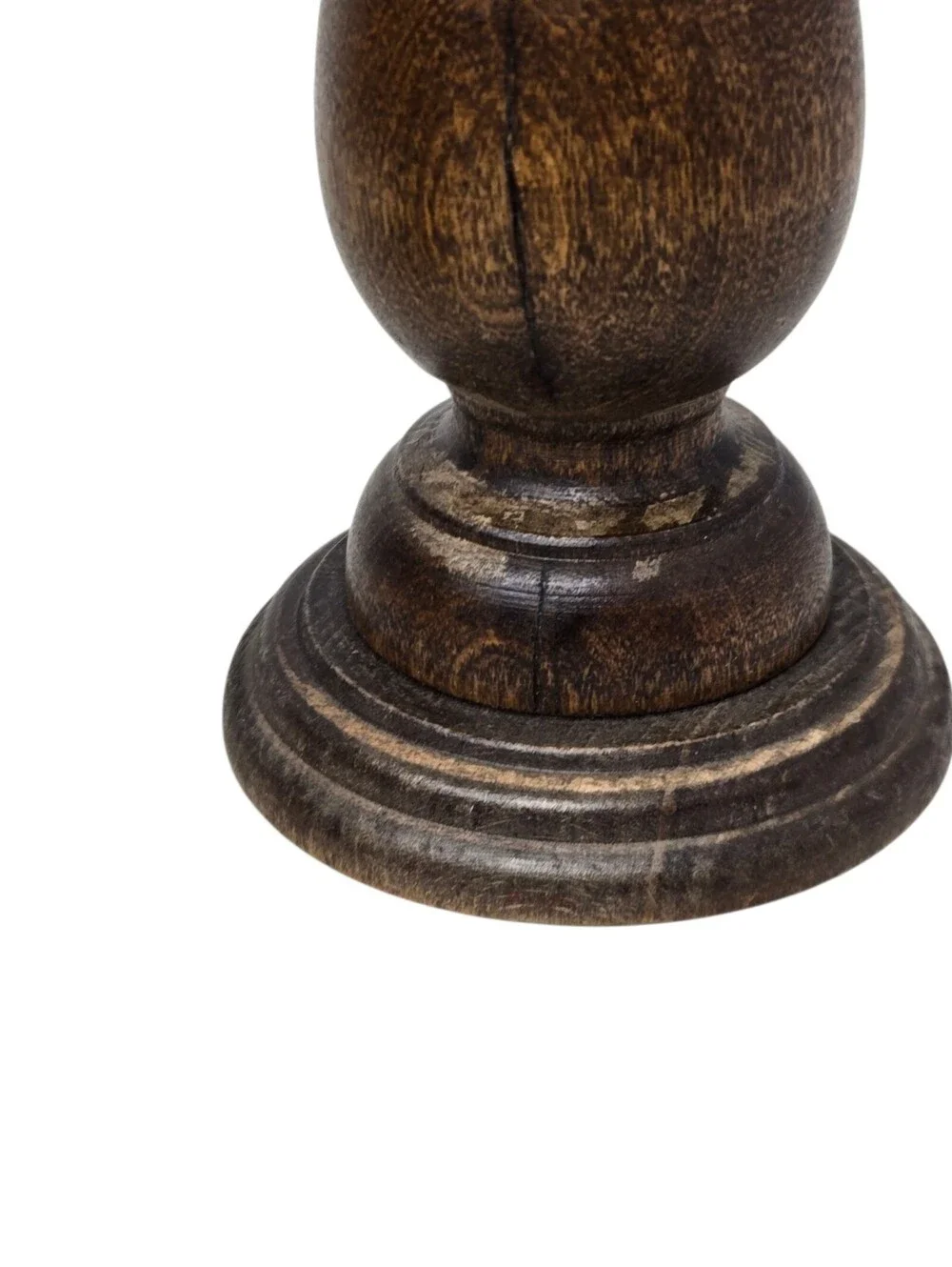 Vintage Wooden Candle Holders Set Of 2 MCM Taper Basketville Putney Vermont